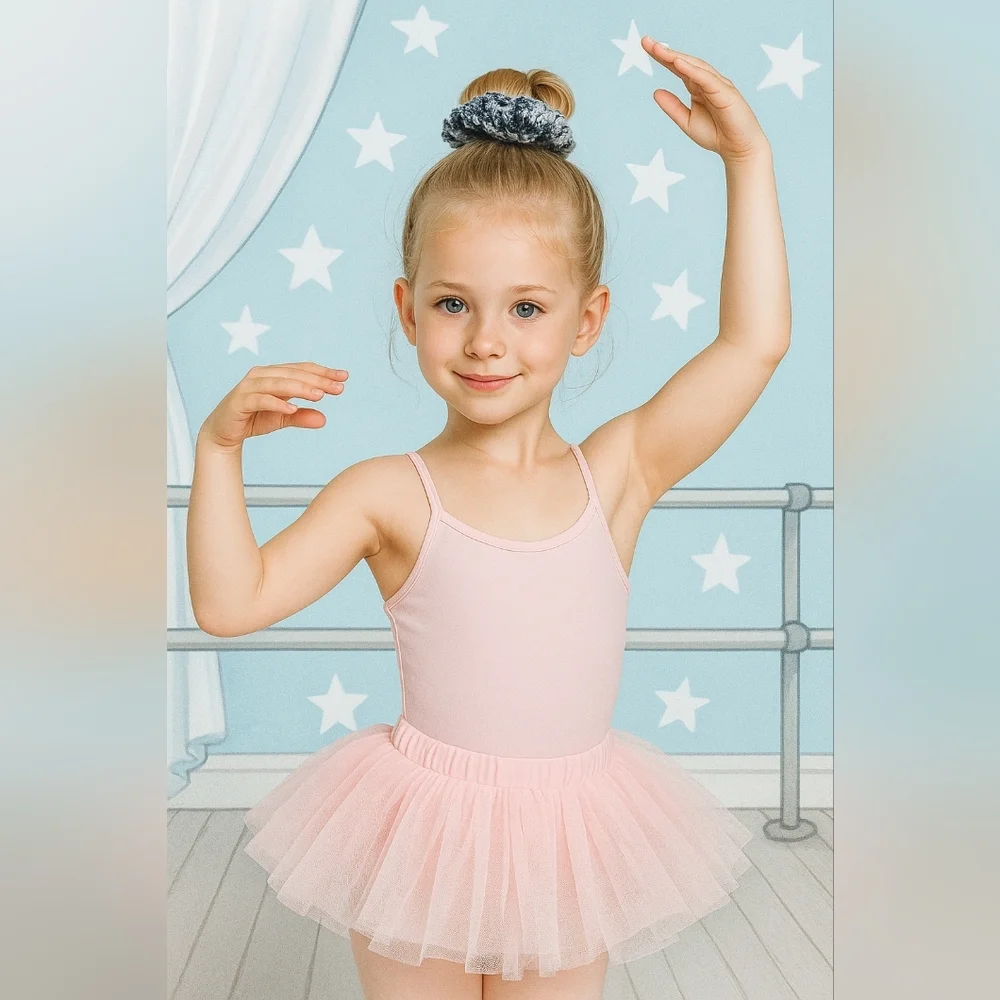 Handmade Tutu-Inspired Ballerina Knit Scrunchie Crochet gray New Hair Accessory